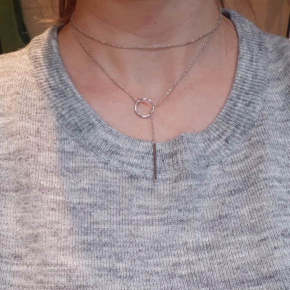 Restocked🔹18” 925 Pendant & Loop Necklace - Picture 2 of 4